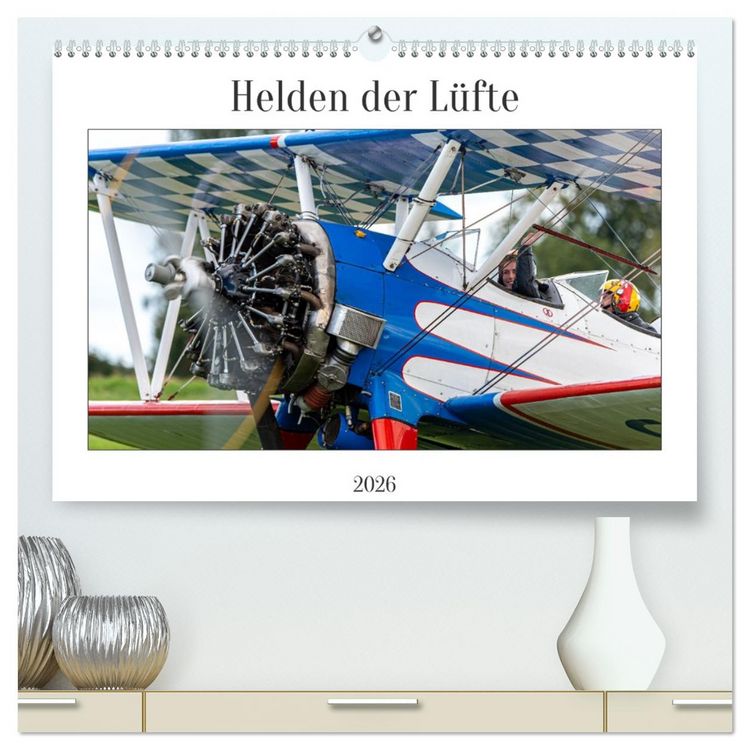 Produktbild: Helden der L&uuml;fte (hochwertiger Premium Wandkalender 2026 DIN A2 quer), Kunstdruck in Hochglanz