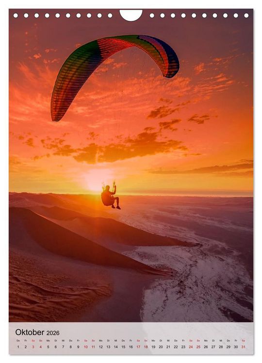 Produktbild: Paragliding - einfach Spa&szlig; (Wandkalender 2026 DIN A4 hoch), CALVENDO Monatskalender