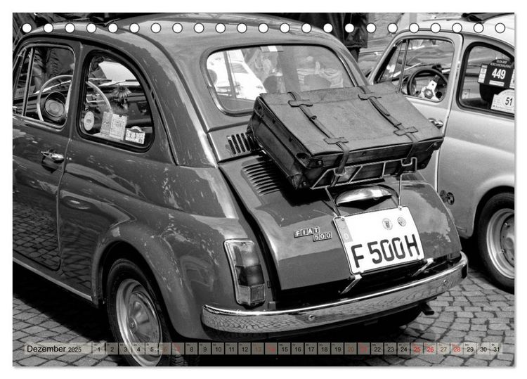 Produktbild: il Cinquecento - Details im Fokus - im Look eines legend&auml;ren Analogfilms (Tischkalender 2025 DIN A5 quer), CALVENDO Monatskalender