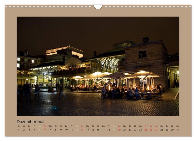 Produktbild: London (Wandkalender 2026 DIN A3 quer), CALVENDO Monatskalender