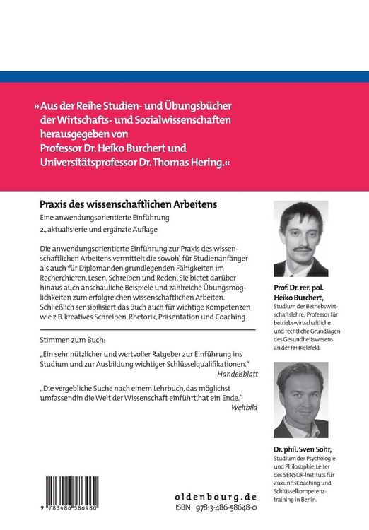 Produktbild: Praxis des wissenschaftlichen Arbeitens