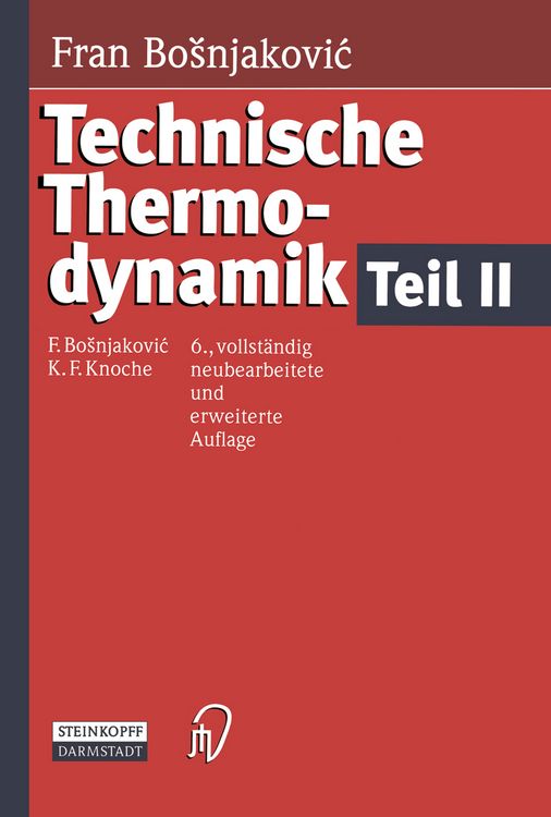 Produktbild: Technische Thermodynamik Teil II