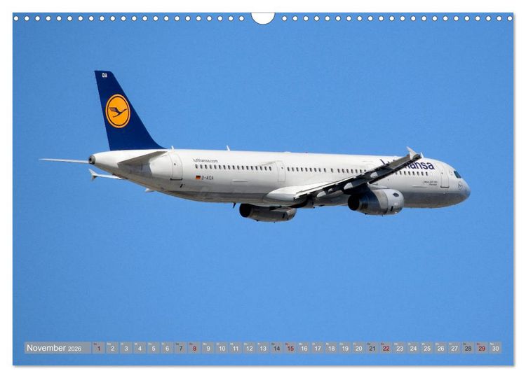 Produktbild: Flugzeuge - Eindrucksvolle Riesen am Himmel (Wandkalender 2026 DIN A3 quer), CALVENDO Monatskalender