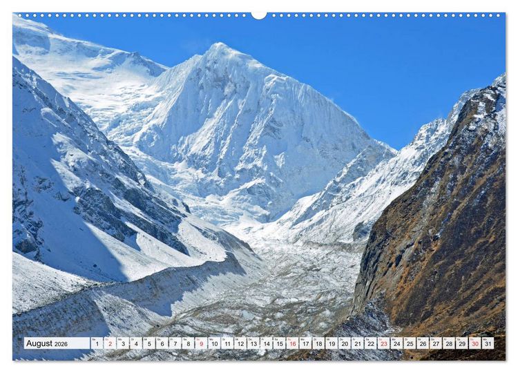 Produktbild: NEPAL, die Umrundung des Manaslu (Wandkalender 2026 DIN A2 quer), CALVENDO Monatskalender