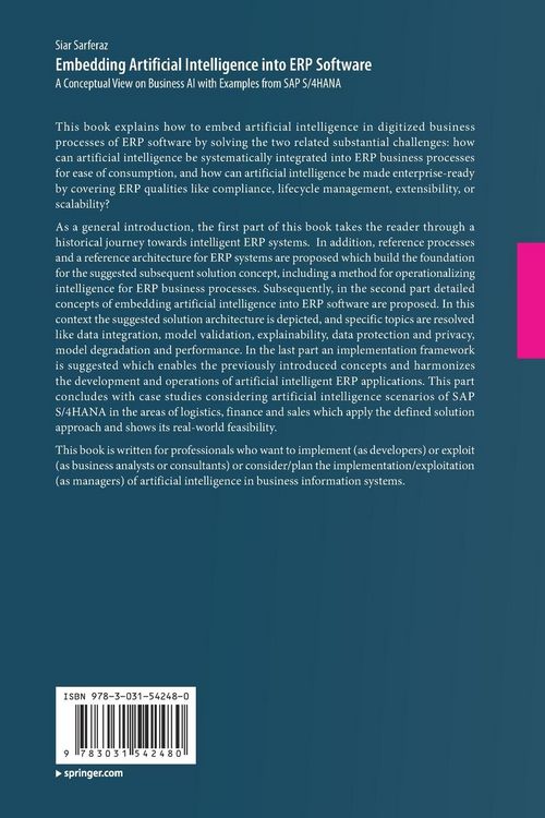 Produktbild: Embedding Artificial Intelligence into ERP Software