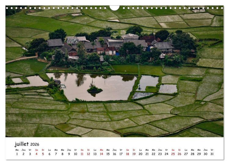 Produktbild: Vietnam du Nord au Sud (Calendrier mural 2026 DIN A3 vertical), CALVENDO calendrier mensuel