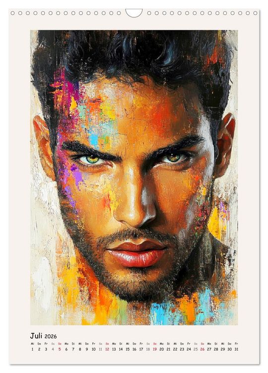 Produktbild: M&auml;nnerportraits. Gesichter der modernen Kunst (Wandkalender 2026 DIN A3 hoch), CALVENDO Monatskalender