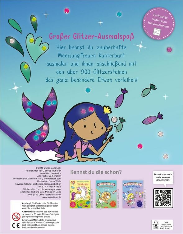 Produktbild: Diamant-Malbuch Meerjungfrauen