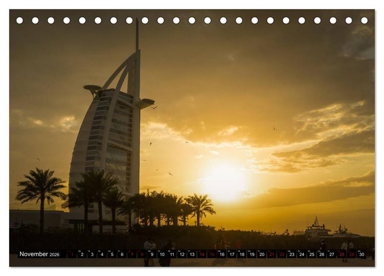Produktbild: Dubai W&uuml;stenstadt (Tischkalender 2026 DIN A5 quer), CALVENDO Monatskalender