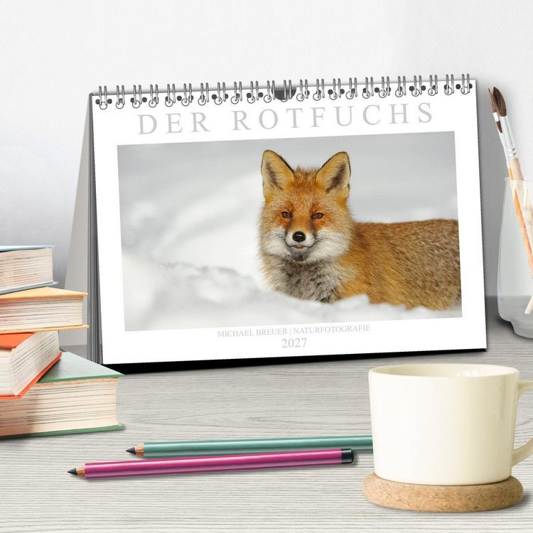 Produktbild: Der Rotfuchs (Tischkalender 2027 DIN A5 quer), CALVENDO Monatskalender
