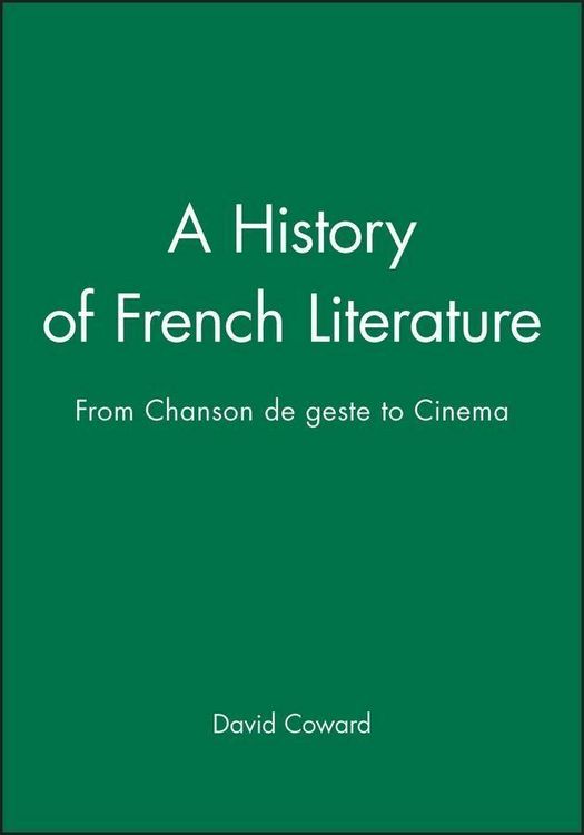 Produktbild: A History of French Literature