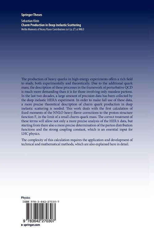 Produktbild: Charm Production in Deep Inelastic Scattering