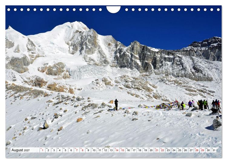 Produktbild: Der Manaslu Himal, gewaltige Bergriesen (Wandkalender 2027 DIN A4 quer), CALVENDO Monatskalender