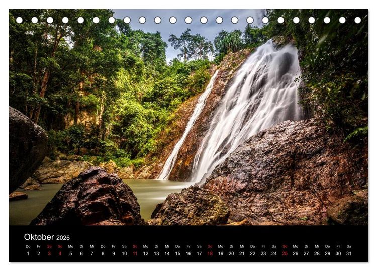 Produktbild: Koh Samui im Sonnenlicht (Tischkalender 2026 DIN A5 quer), CALVENDO Monatskalender