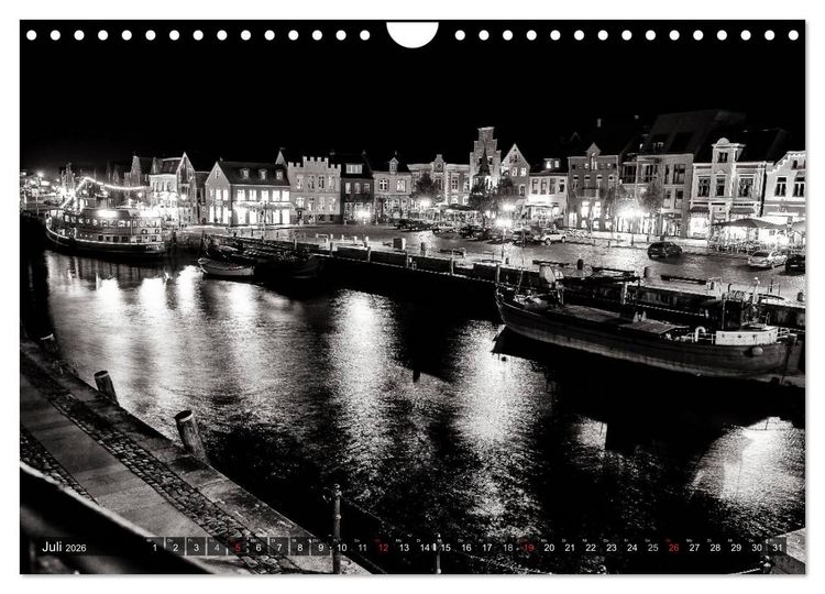Produktbild: Ein Blick auf Husum (Wandkalender 2026 DIN A4 quer), CALVENDO Monatskalender