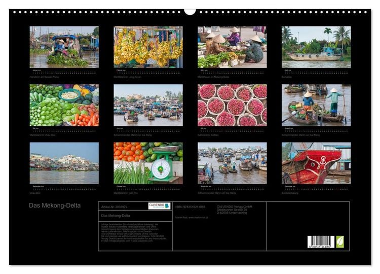 Produktbild: Das Mekong-Delta (Wandkalender 2026 DIN A2 quer), CALVENDO Monatskalender