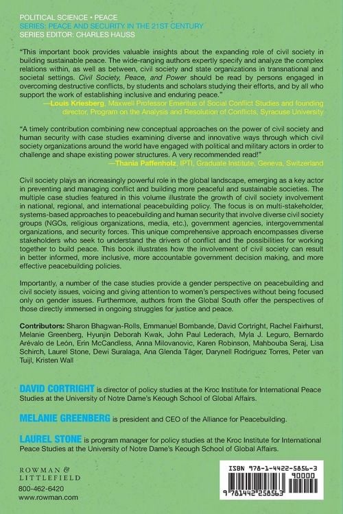 Produktbild: Civil Society, Peace, and Power