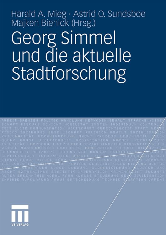 Produktbild: Georg Simmel und die aktuelle Stadtforschung