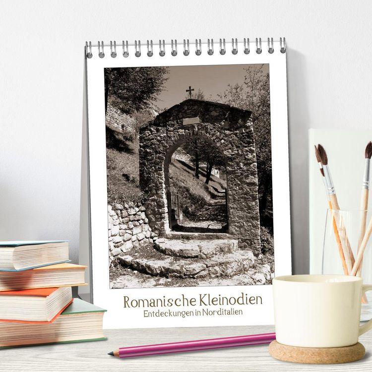 Produktbild: Romanische Kleinodien (Tischkalender 2026 DIN A5 hoch), CALVENDO Monatskalender