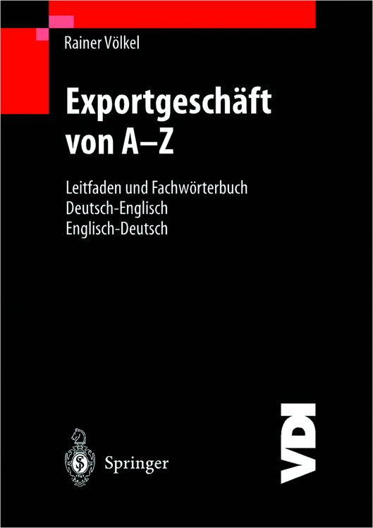 Produktbild: Exportgesch&auml;ft von A&ndash;Z