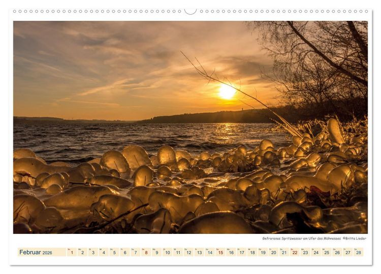 Produktbild: M&ouml;hnesee - das westf&auml;lische Meer (Wandkalender 2026 DIN A2 quer), CALVENDO Monatskalender