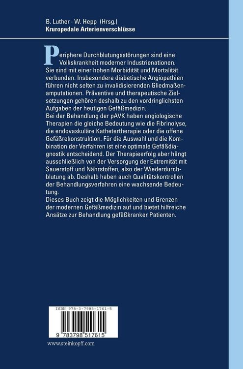 Produktbild: Kruropedale Arterienverschl&uuml;sse