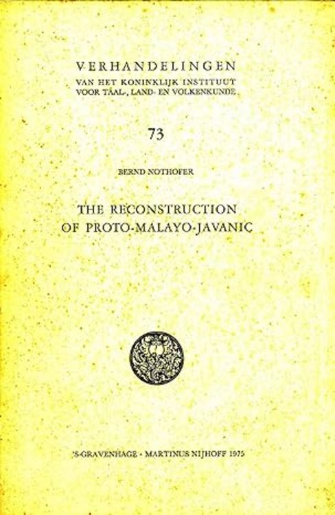 Produktbild: Reconstruction Of Proto-Malayo