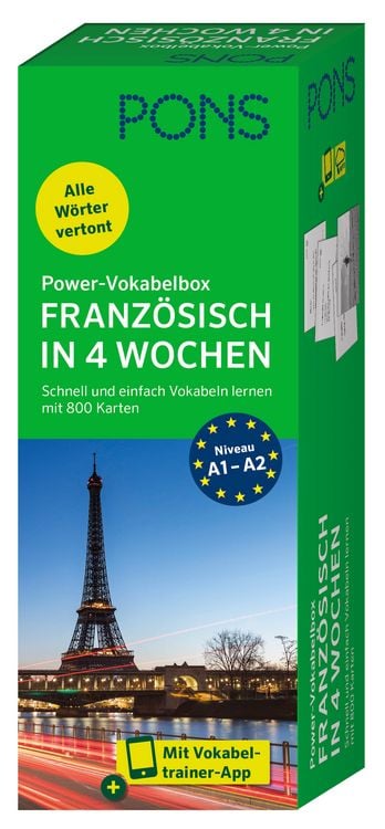 Produktbild: PONS Power-Vokabelbox Franz&ouml;sisch in 4 Wochen