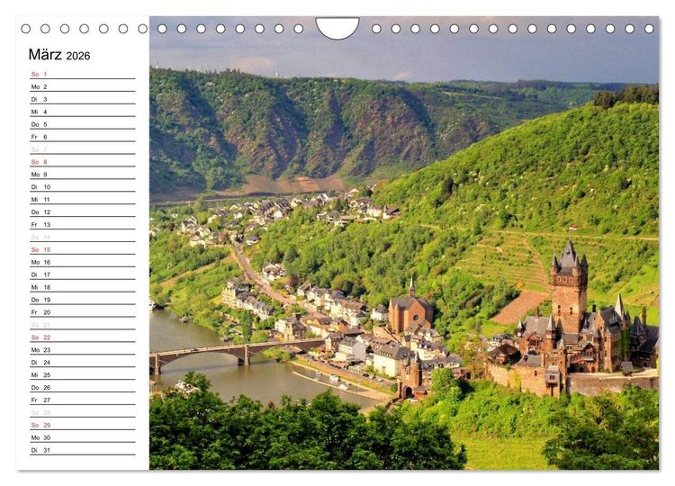 Produktbild: Der wundersch&ouml;nen Mosel entlang &ndash; Von Koblenz bis Trier (Wandkalender 2026 DIN A4 quer), CALVENDO Monatskalender