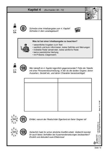 Produktbild: Das fliegende Klassenzimmer - Literaturseiten