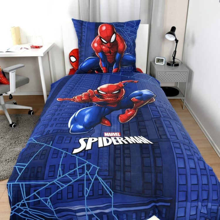 Produktbild: Klaus Hering 4436433050 - Disney Bettw&auml;sche, Spiderman, 80x80+135x200 cm