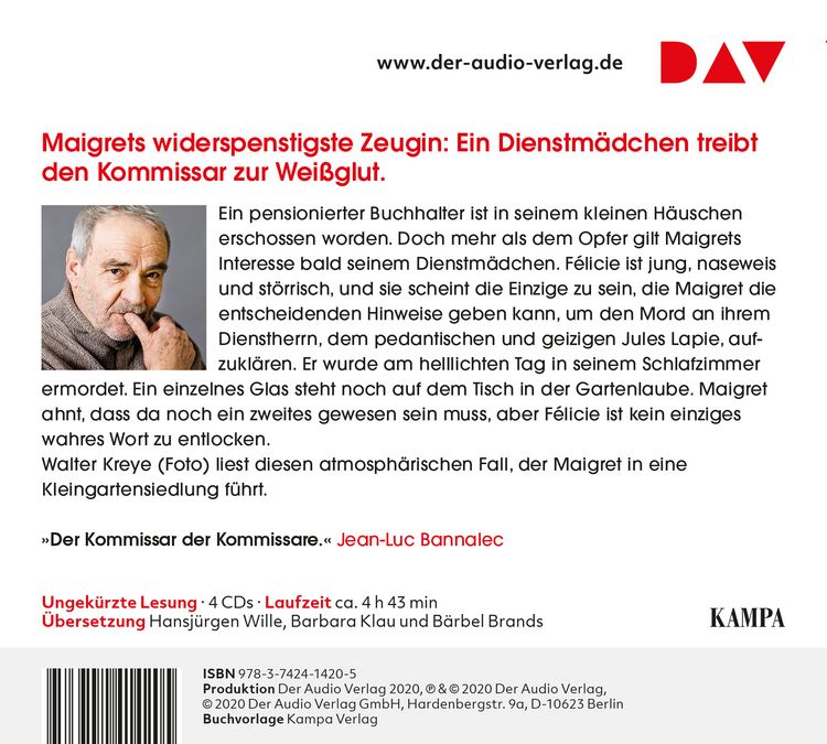 Produktbild: Maigret und das Dienstm&auml;dchen