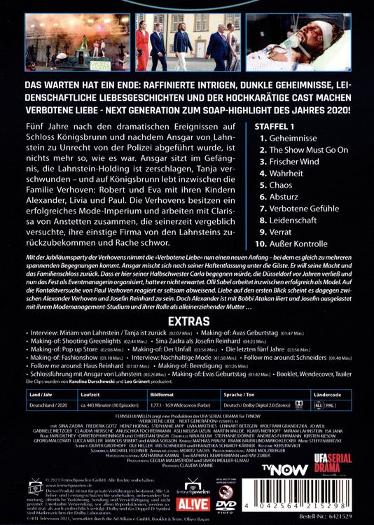 Produktbild: Verbotene Liebe - Next Generation - Staffel 1 (Fernsehjuwelen) [2 DVDs]