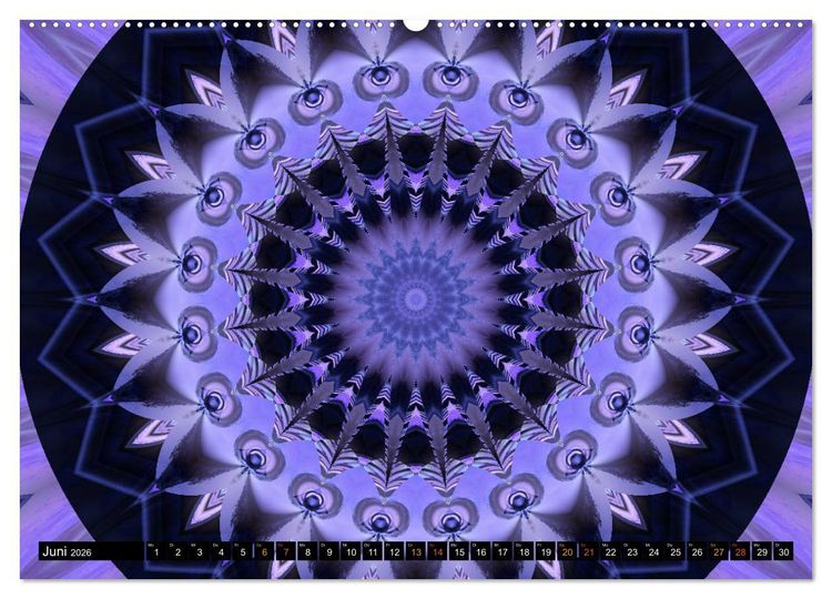Produktbild: Energie - Mandalas, Spiritualit&auml;t durch die Farbe Lila (hochwertiger Premium Wandkalender 2026 DIN A2 quer), Kunstdruck in Hochglanz
