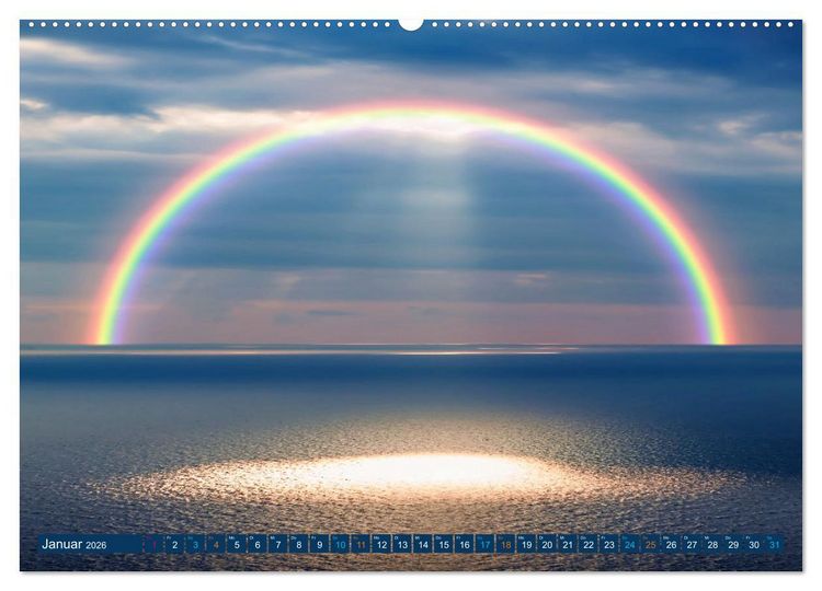 Produktbild: Himmlische Farbspiele - Regenbogen (Wandkalender 2026 DIN A2 quer), CALVENDO Monatskalender