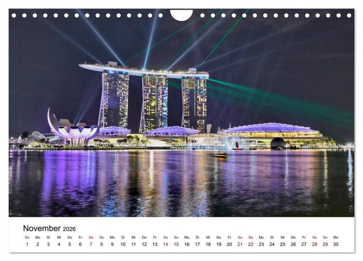 Produktbild: Singapur - Perle S&uuml;dostasiens (Wandkalender 2026 DIN A4 quer), CALVENDO Monatskalender
