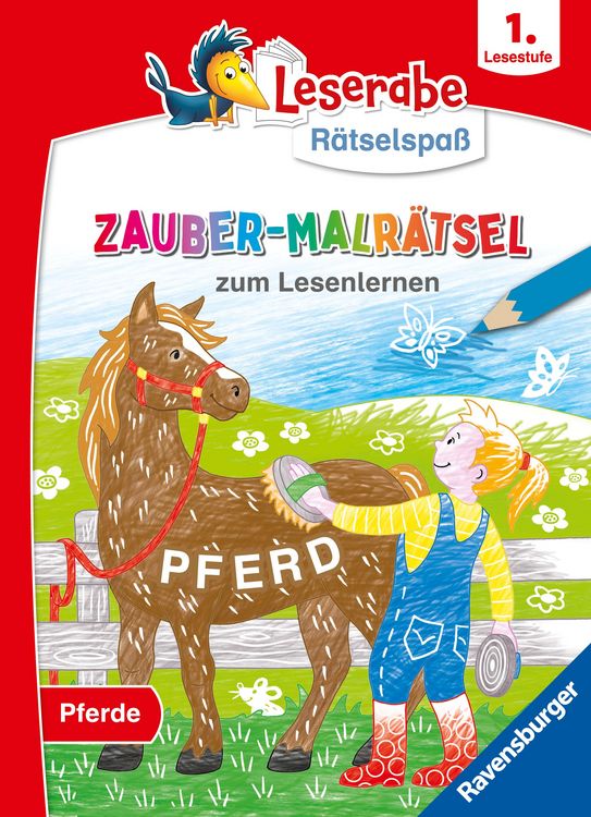 Produktbild: Leserabe R&auml;tselspa&szlig; - Zauber-Malr&auml;tsel zum Lesenlernen: Pferde (1. Lesestufe)