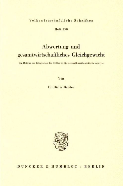 Produktbild: Abwertung und gesamtwirtschaftliches Gleichgewicht.