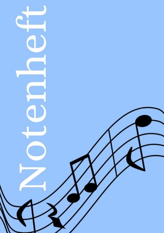 Produktbild: Notenheft: DIN A4 Notenlinienheft | 200 Seiten mit 12 Notenzeilen / Systeme pro Blatt | Papier 90g/m&sup2; | Musikheft mit Notenlinien