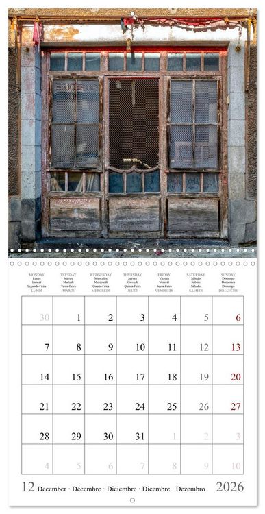 Produktbild: L'&acirc;me des boutiques oubli&eacute;es (Calendrier mural carr&eacute; 2026 30x30 cm) Calendrier double avec une page pour vos prises de notes