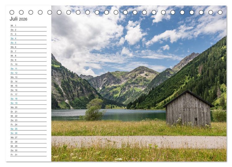 Produktbild: Faszination Alpen (Tischkalender 2026 DIN A5 quer), CALVENDO Monatskalender