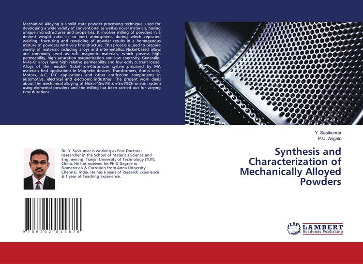 Produktbild: Synthesis and Characterization of Mechanically Alloyed Powders