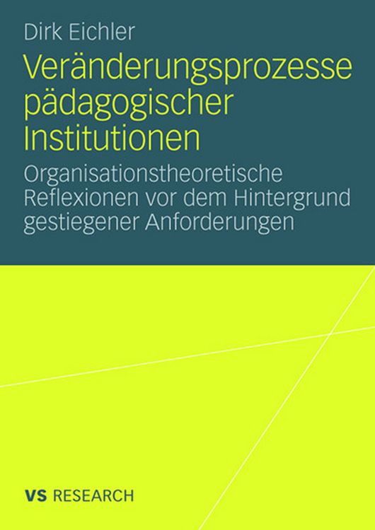 Produktbild: Ver&auml;nderungsprozesse p&auml;dagogischer Institutionen