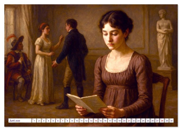Produktbild: Jane Austen (Wandkalender 2026 DIN A3 quer), CALVENDO Monatskalender