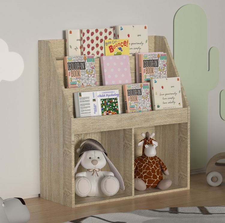 Produktbild: Holz Kinderregal B&uuml;cherregal Kinder Regal Besira M