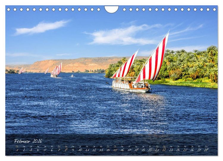 Produktbild: Faszination &Auml;gypten: Kairo - Luxor - Abu Simbel (Wandkalender 2026 DIN A4 quer), CALVENDO Monatskalender