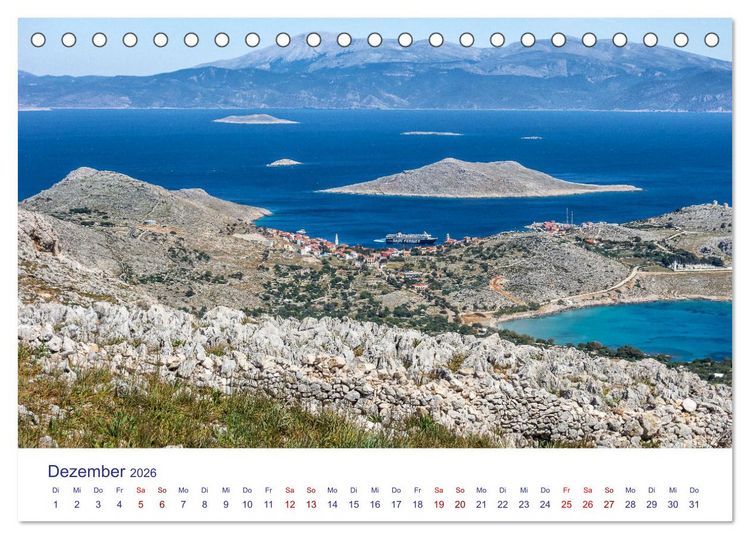Produktbild: Insel Chalki (Tischkalender 2026 DIN A5 quer), CALVENDO Monatskalender