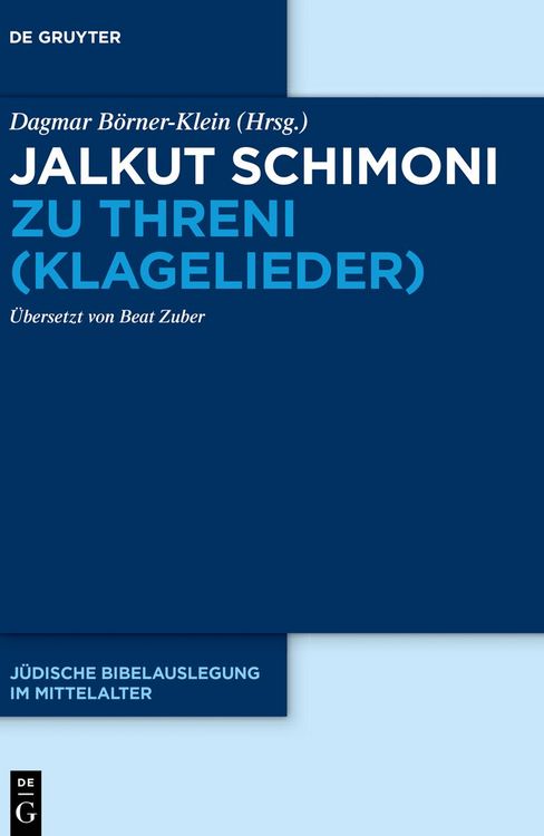 Produktbild: Jalkut Schimoni zu Threni (Klagelieder)
