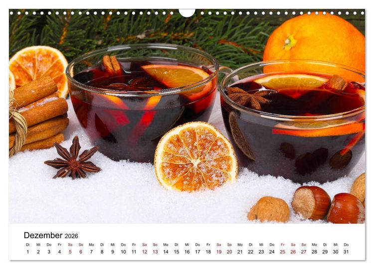 Produktbild: Weinkalender (Wandkalender 2026 DIN A3 quer), CALVENDO Monatskalender