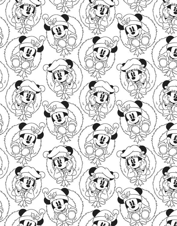 Produktbild: Disney: Weihnachtsmalblock: 40 festliche Motive zum Ausmalen